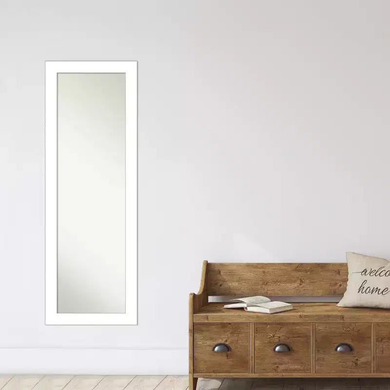 Coin Encadré sur le Rétroviseur Blanc