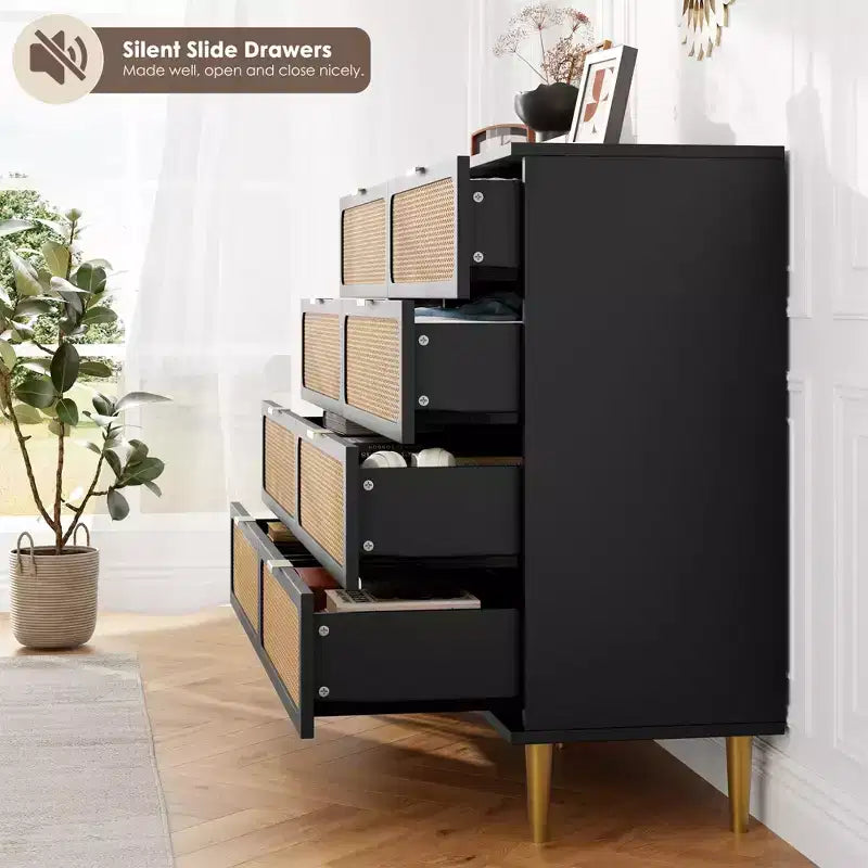Commodes en rotin
