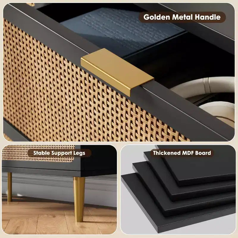 Commodes en rotin