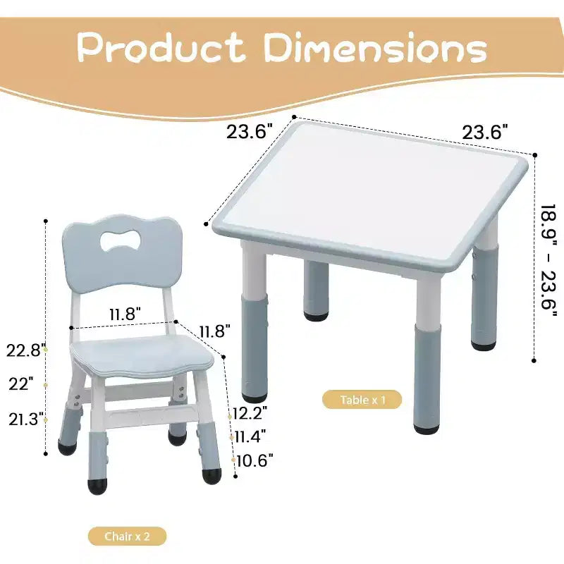 Table et chaises pour enfants