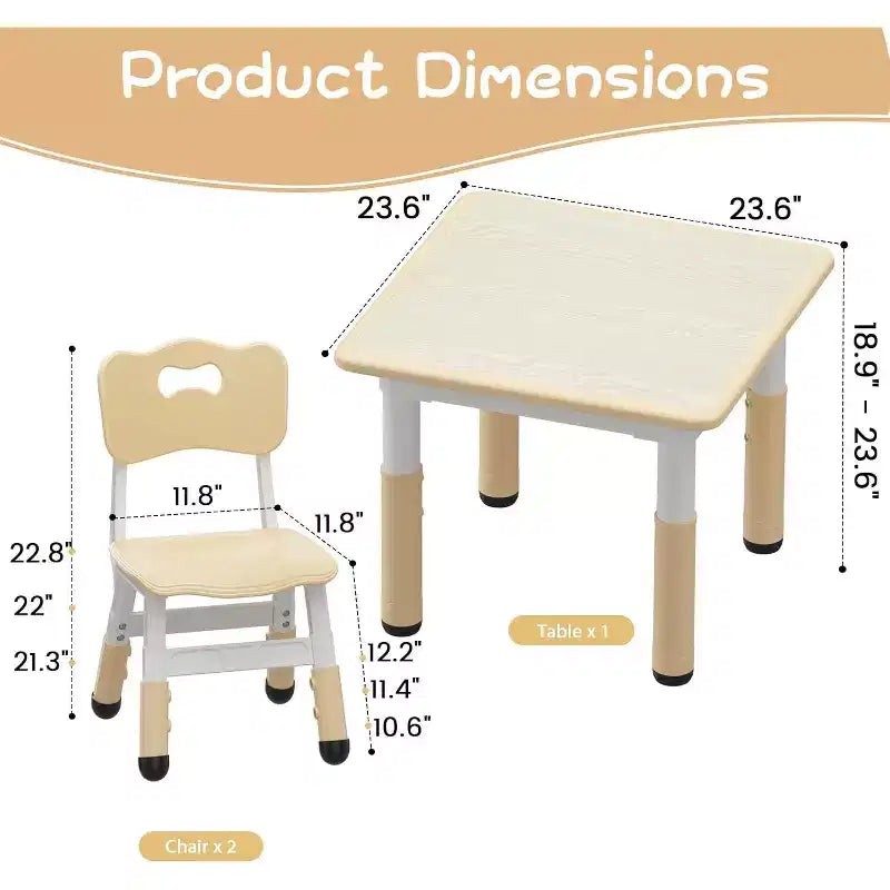 Table et chaises pour enfants