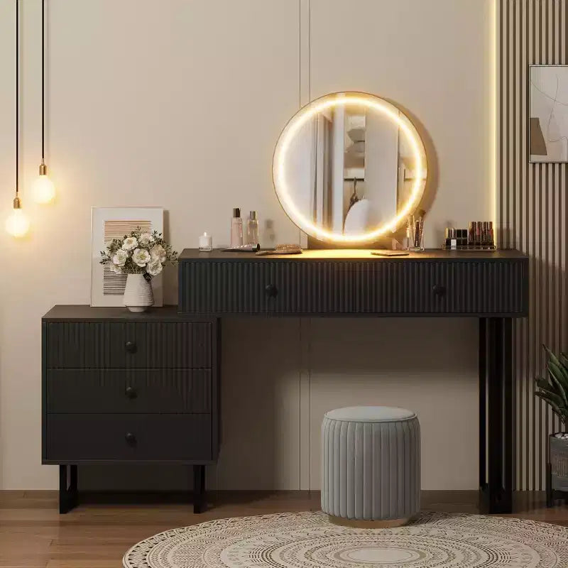Coiffeuse avec miroir lumineux