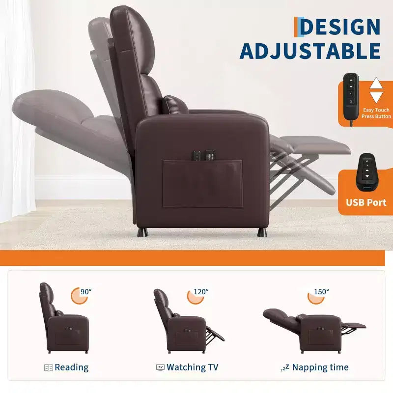 Fauteuil inclinable électrique réglable