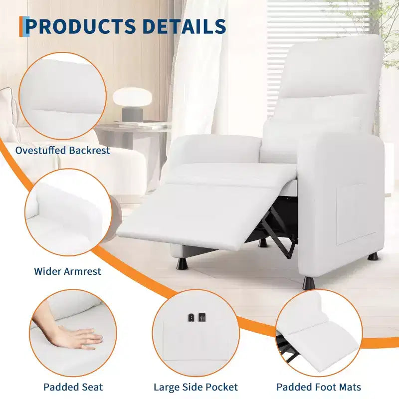 Fauteuil inclinable électrique réglable