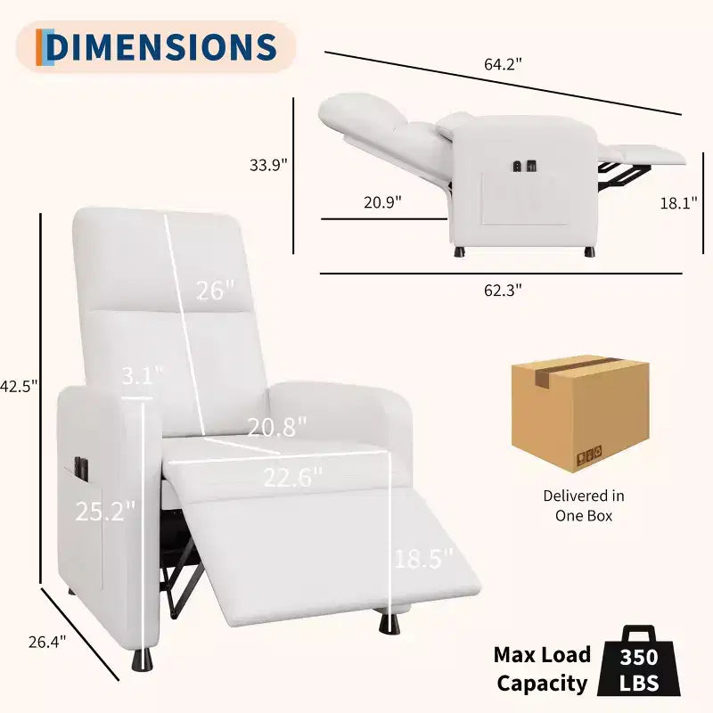Fauteuil inclinable électrique réglable