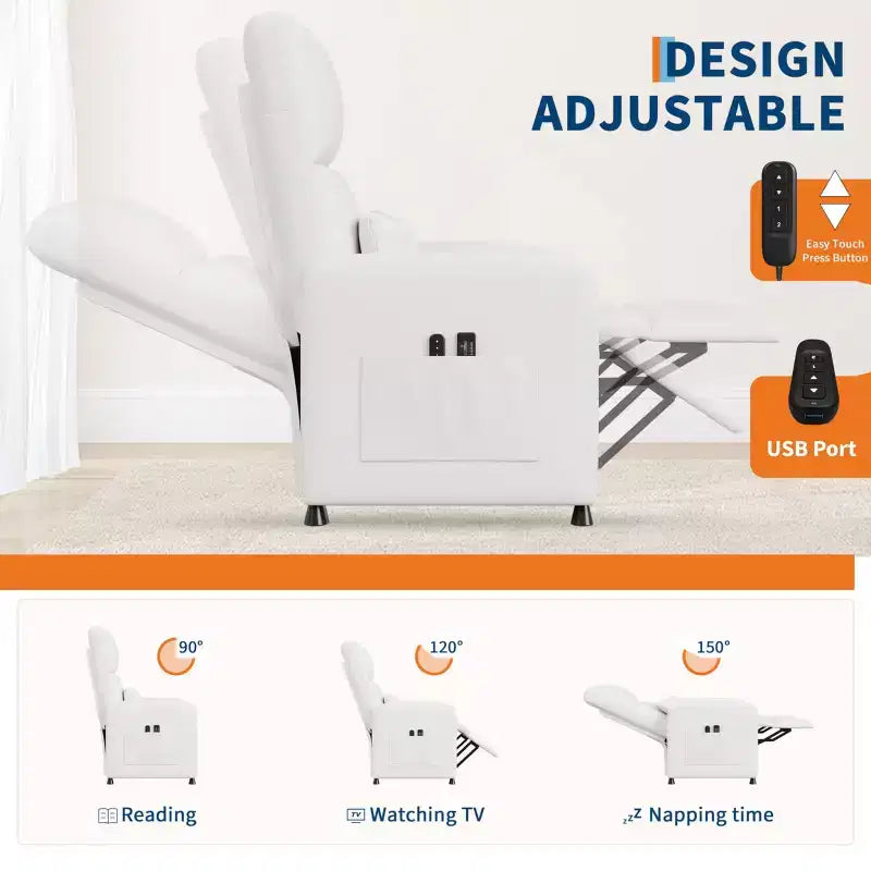 Fauteuil inclinable électrique réglable