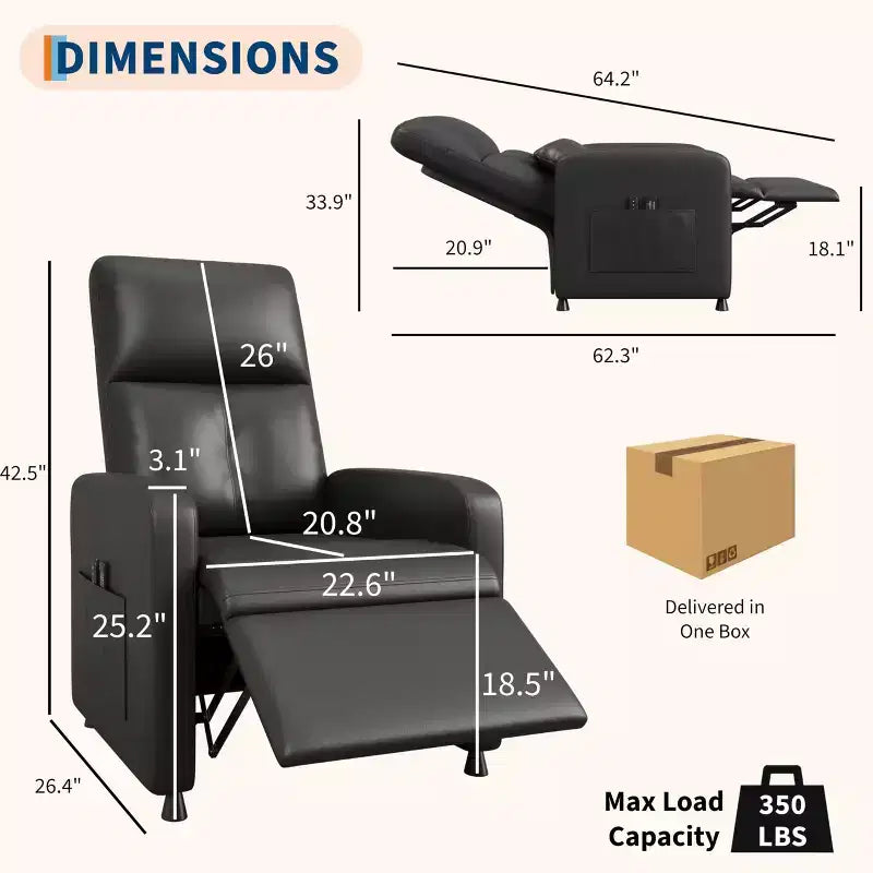 Fauteuil inclinable électrique réglable