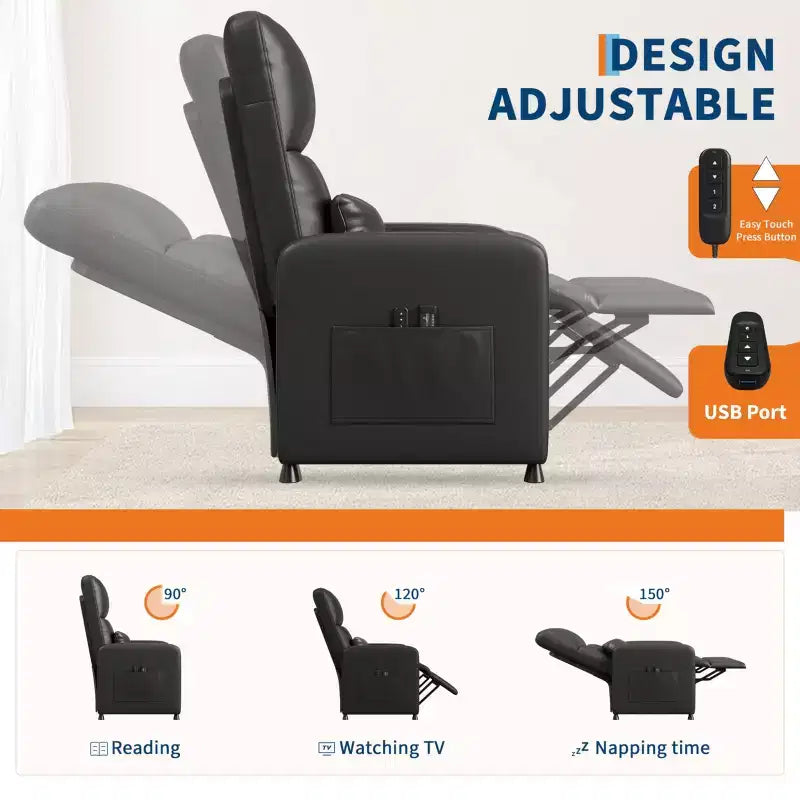 Fauteuil inclinable électrique réglable