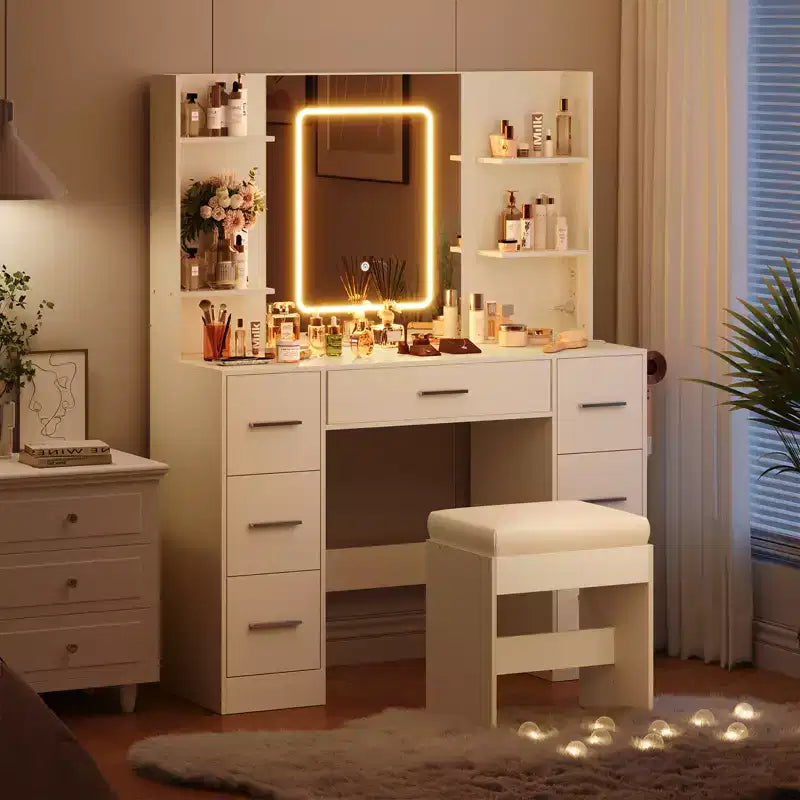 Coiffeuse avec tabouret