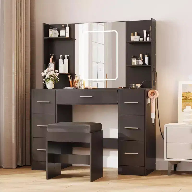 Coiffeuse avec tabouret