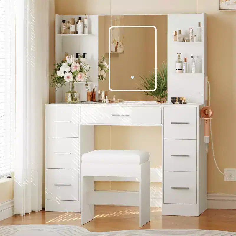 Coiffeuse avec tabouret