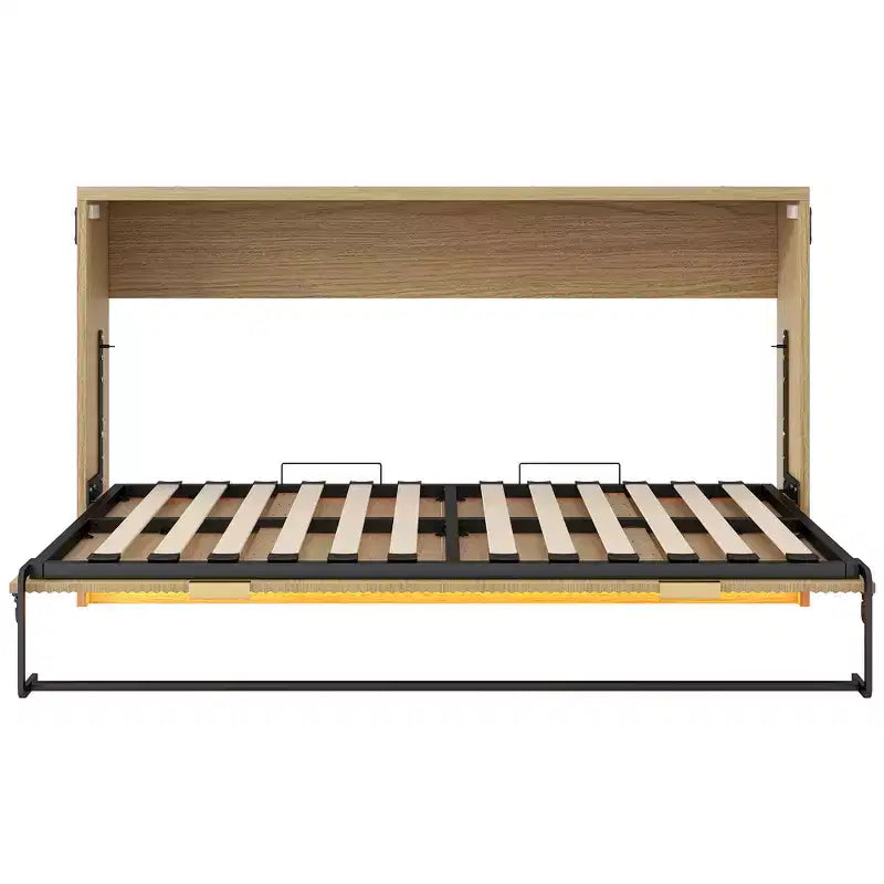 Lit armoire de rangement en bois