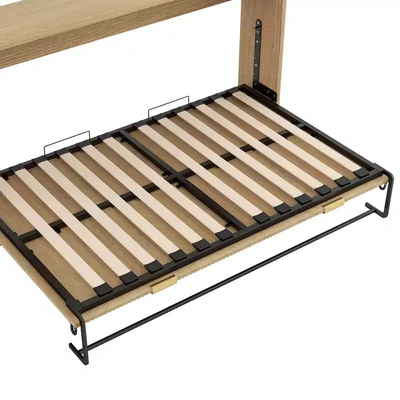 Lit armoire de rangement en bois