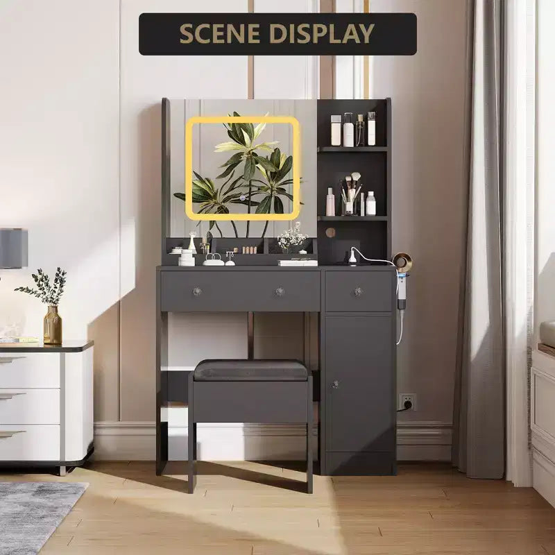 Coiffeuse avec miroir