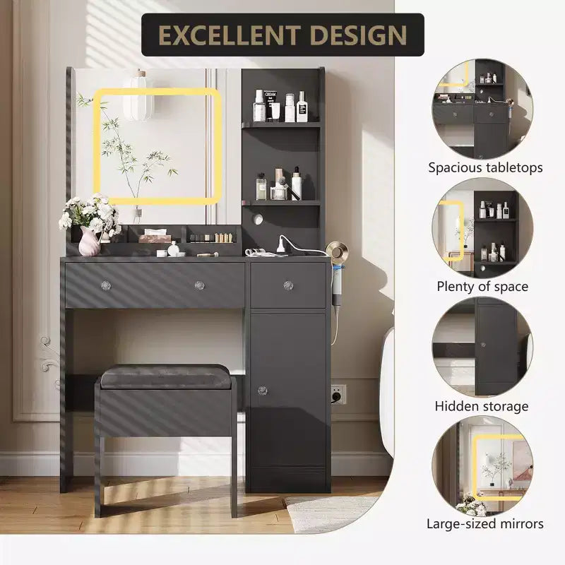 Coiffeuse avec miroir