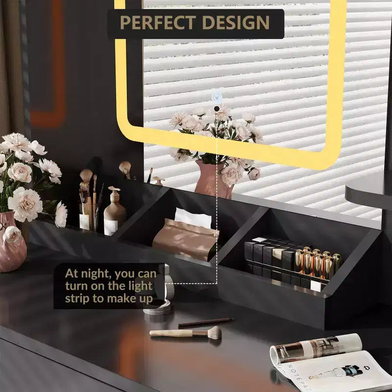 Coiffeuse avec miroir