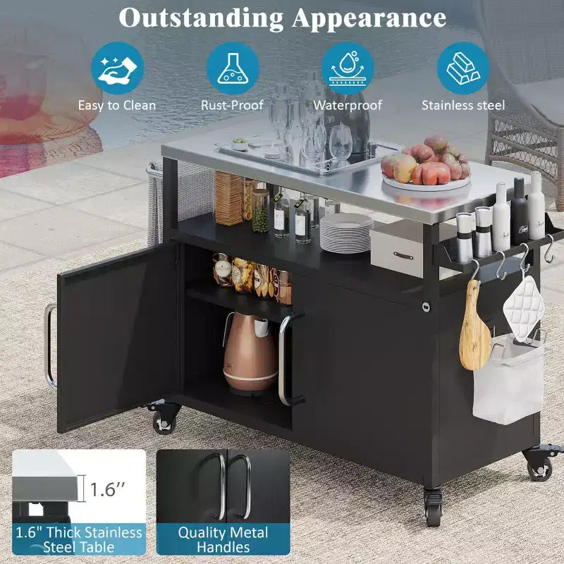 îlot de cuisine extérieure