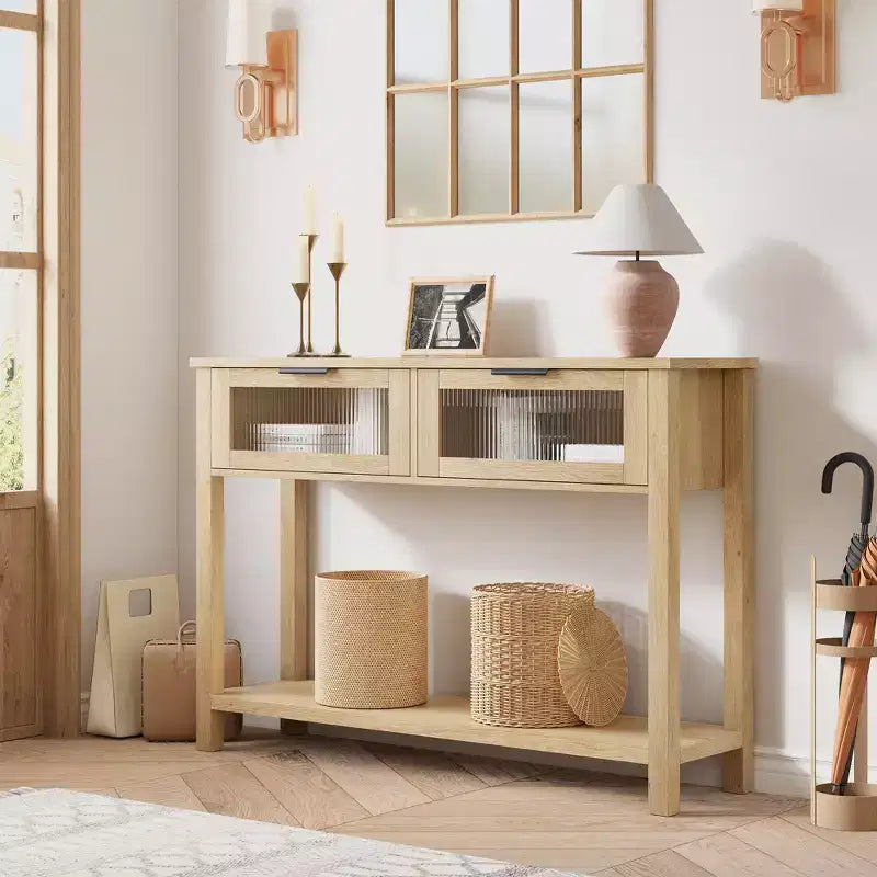 Console en bois moderne