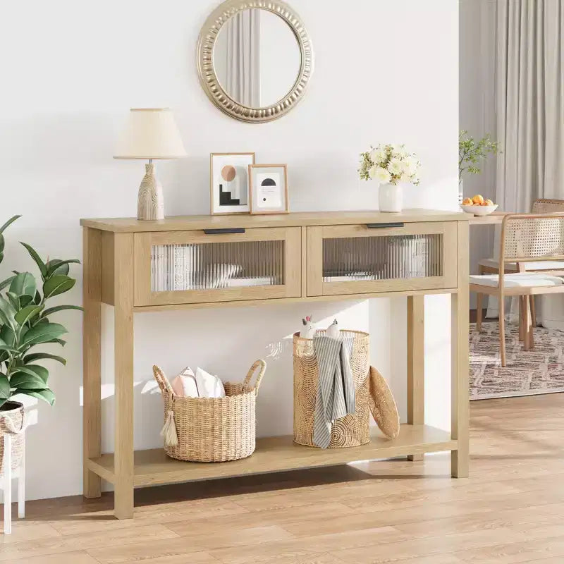 Console en bois moderne