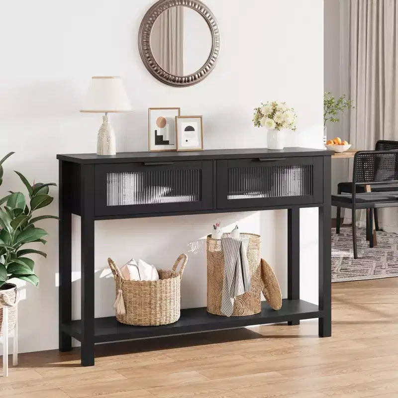 Console en bois moderne