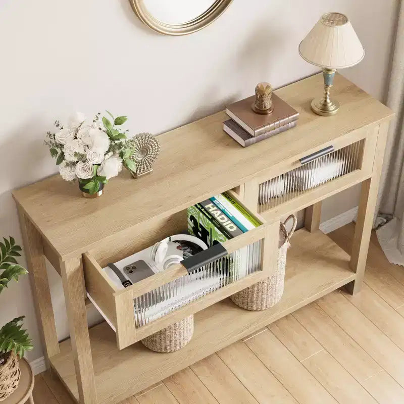 Console en bois moderne
