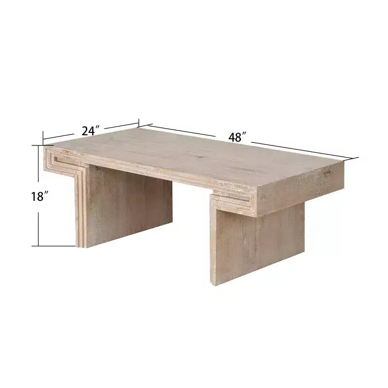 Table basse en bois vintage