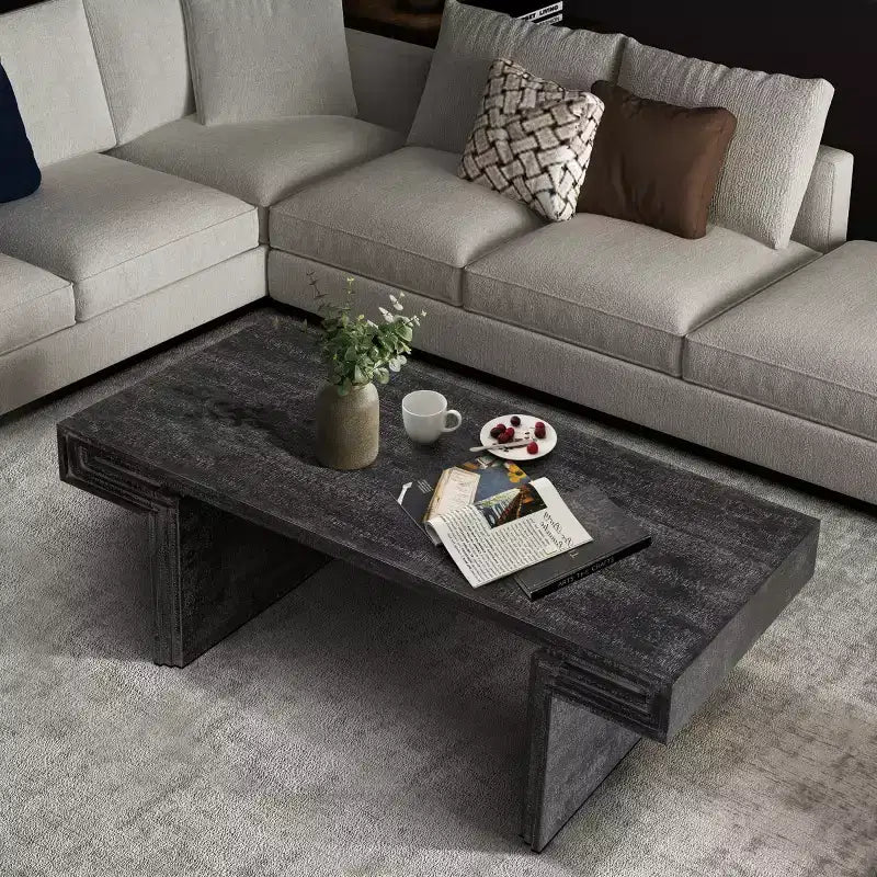 Table basse en bois vintage