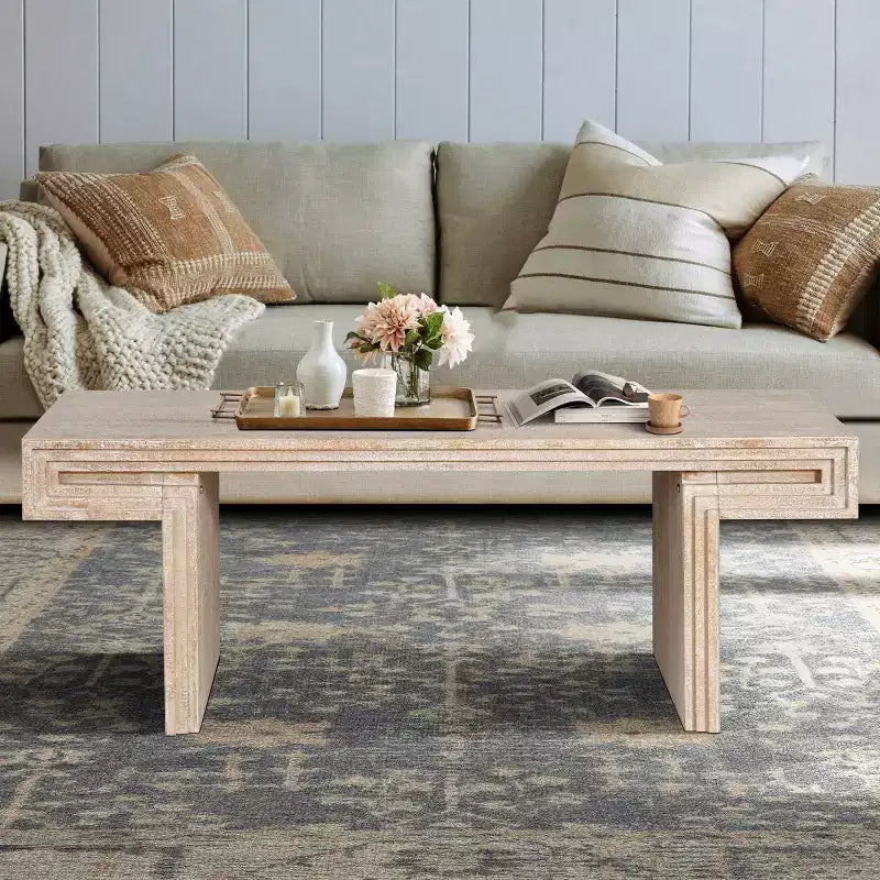 Table basse en bois vintage
