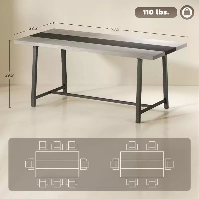 Table de cuisine industrielle