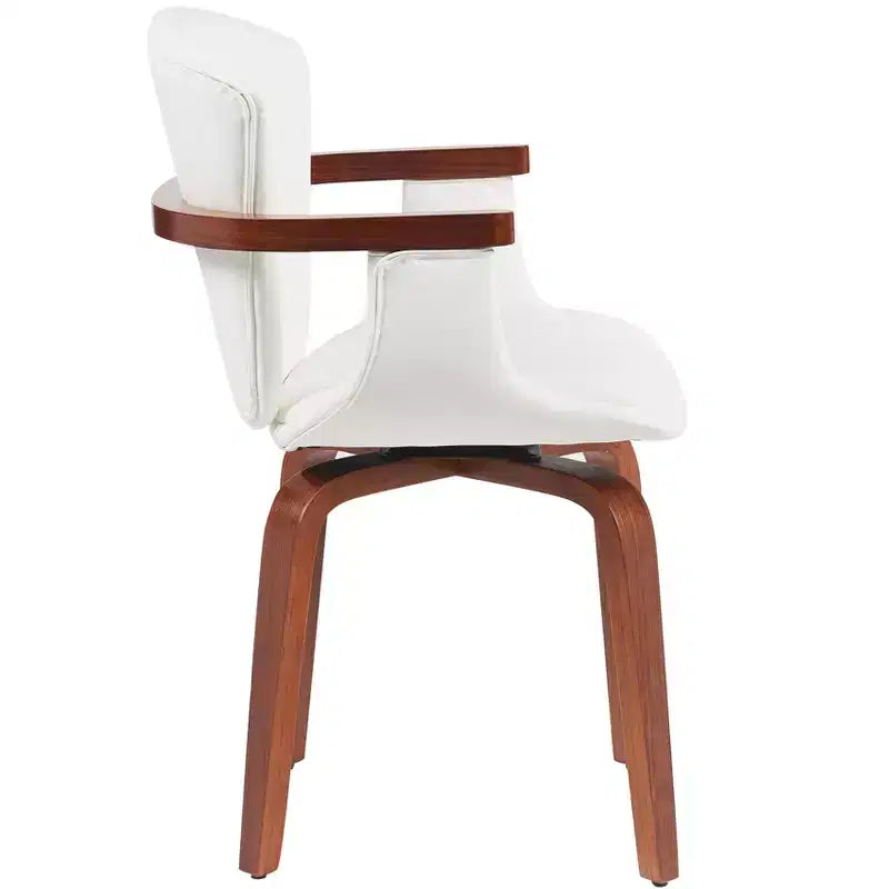 Chaises de salle à manger pivotantes en similicuir