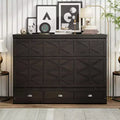 Polibi Modern Queen Murphy Bed Cabinet with USB Charging Station and Large Storage Drawer