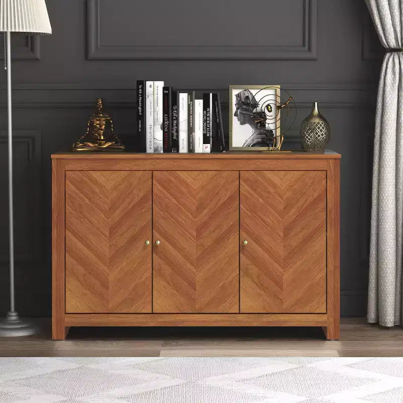 Galano sideboard with chevron-pattern doors 44.3 W 15.8 D 30 H