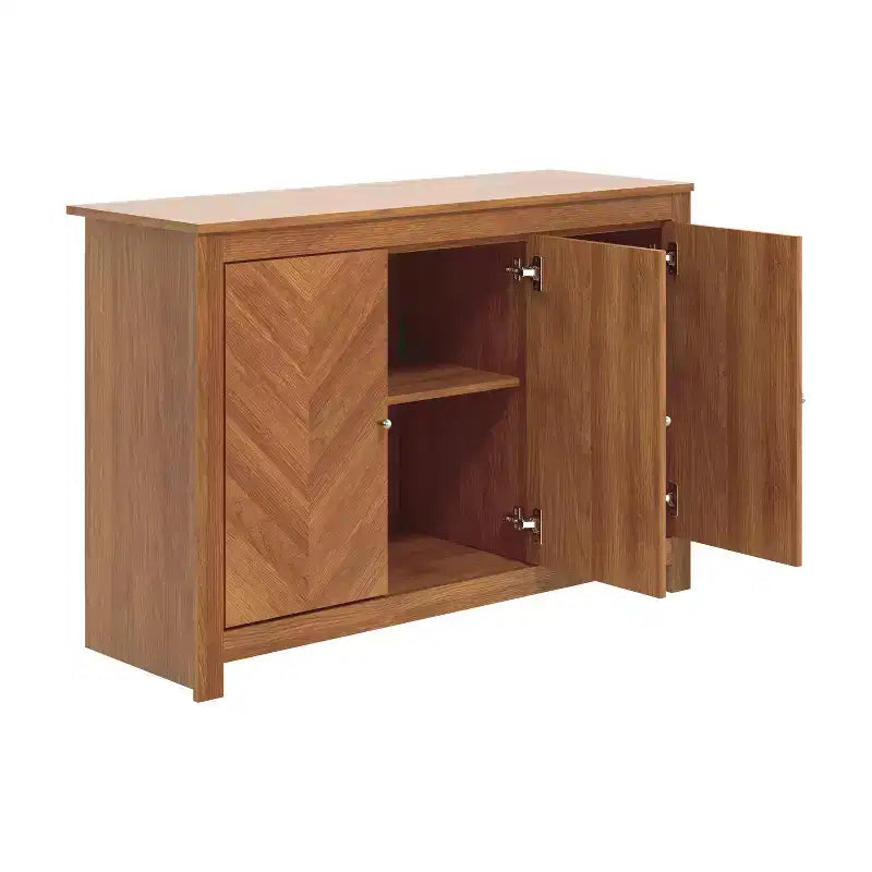 buffet avec portes à chevrons