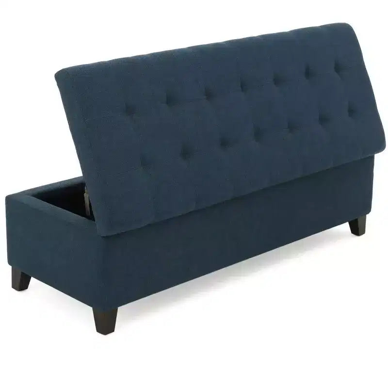 Banc coffre de rangement rembourré