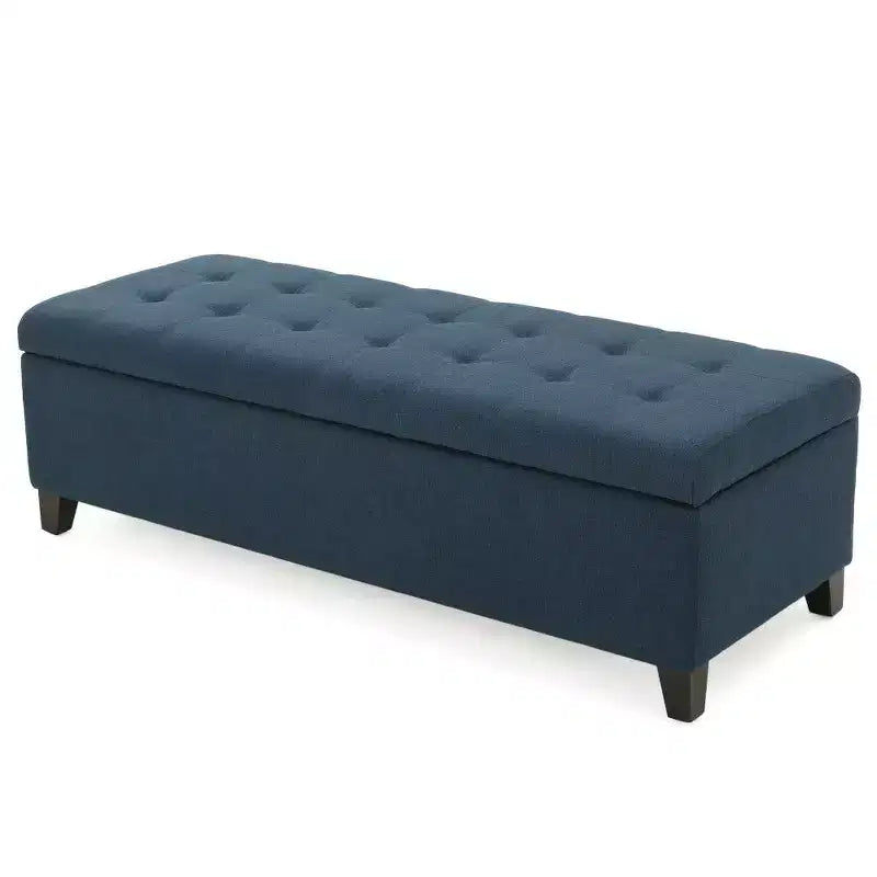 Banc coffre de rangement rembourré