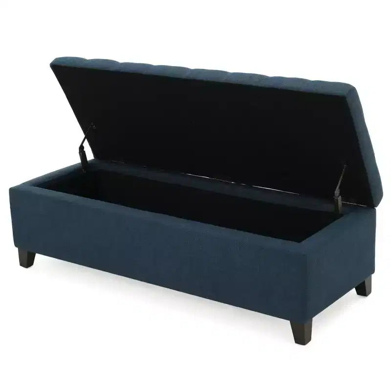 Banc coffre de rangement rembourré
