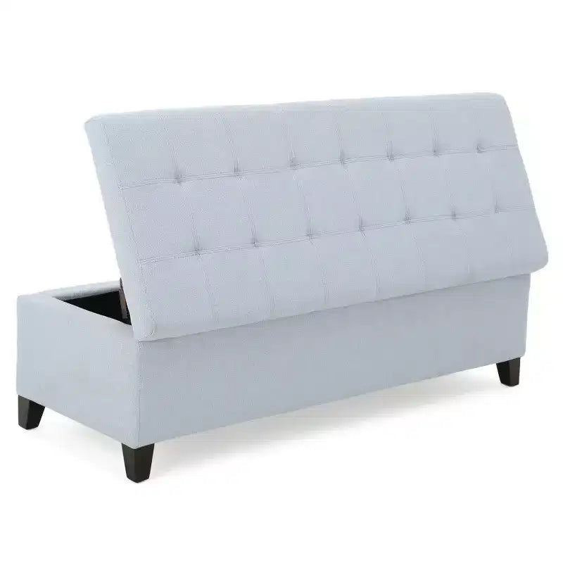 Banc coffre de rangement rembourré