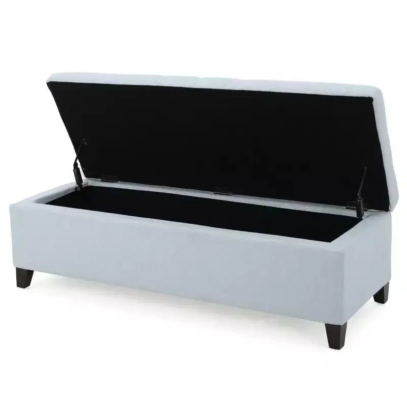 Banc coffre de rangement rembourré
