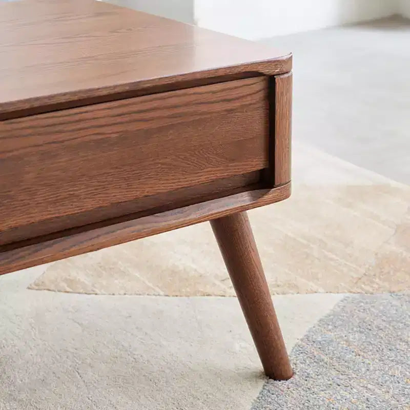Table basse à plateau relevable en bois massif