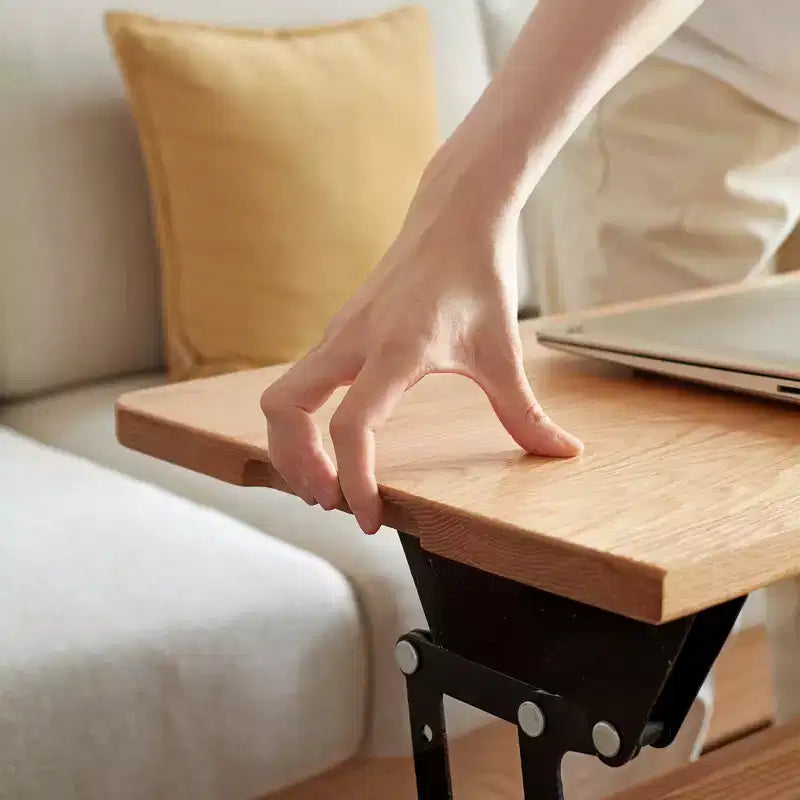 Table basse à plateau relevable en bois massif