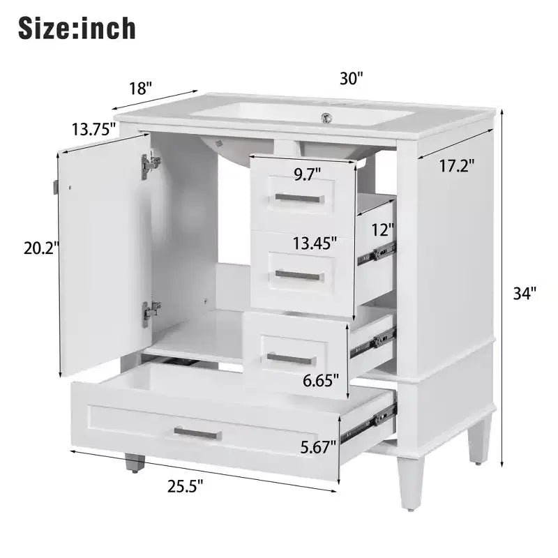 Meuble de rangement de salle de bain moderne