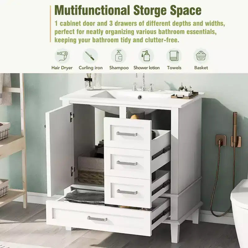 Meuble de rangement de salle de bain moderne