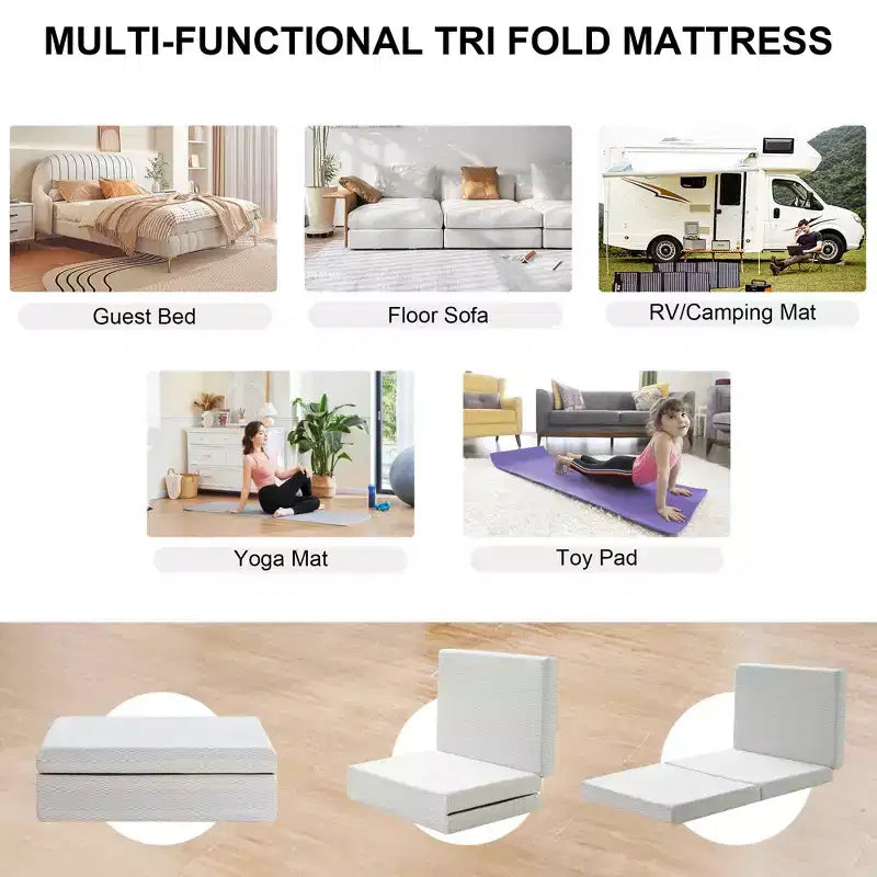 Matelas lit pliant en mousse à mémoire de forme