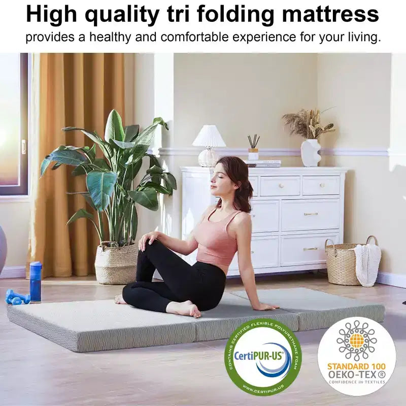 Matelas lit pliant en mousse à mémoire de forme