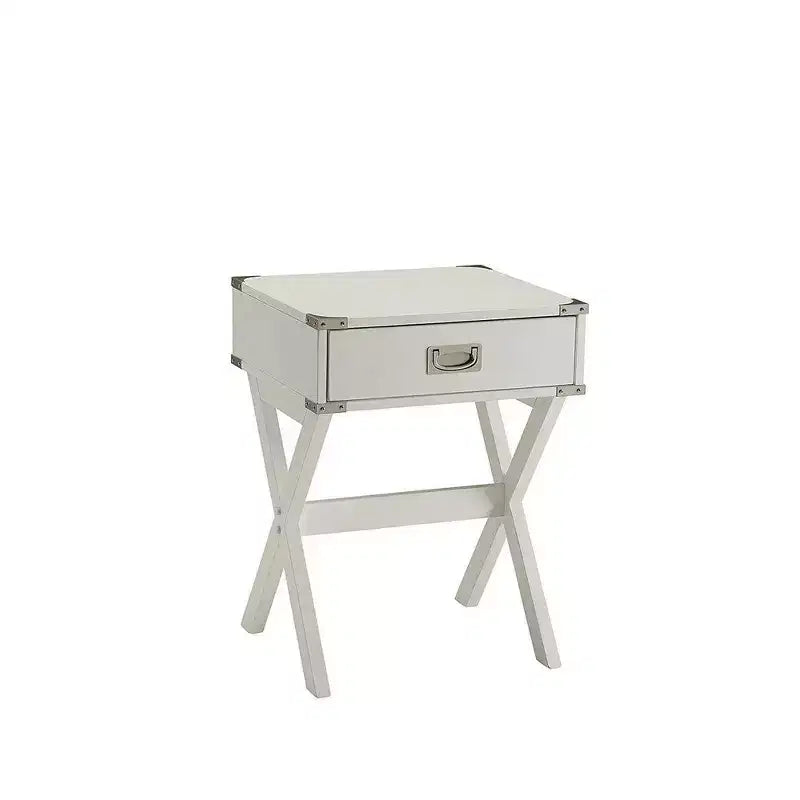 Royal Hampton Square End Table White