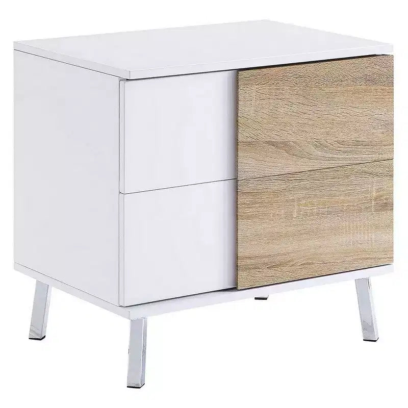Table d'appoint en bois bicolore