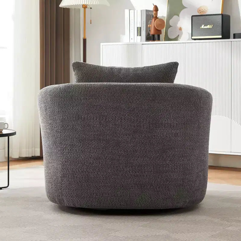 Fauteuil d'appoint pivotant rembourré