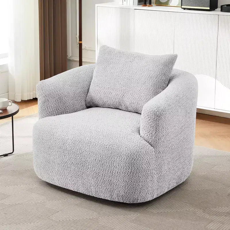 Fauteuil d'appoint pivotant rembourré