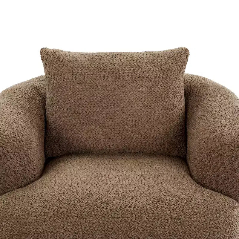 Swivel Barrel Chair Upholstered Accent Sofa Chair