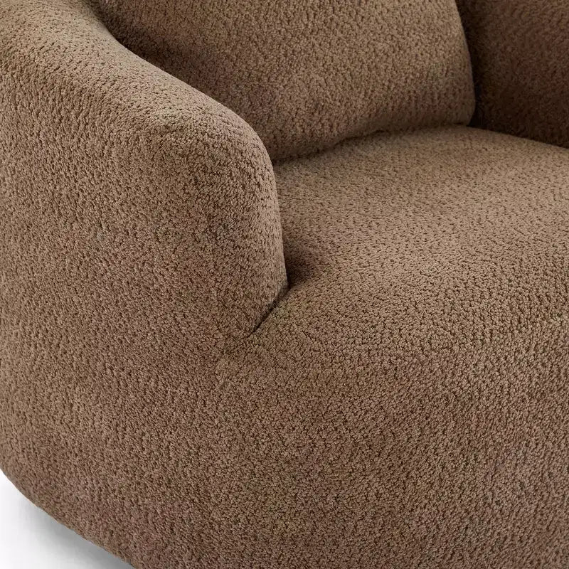 Fauteuil d'appoint pivotant rembourré